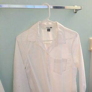 Long sleeve cotton blouse